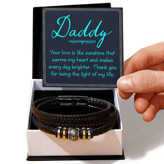 Daddy Love Your Forever Men's Bracelet