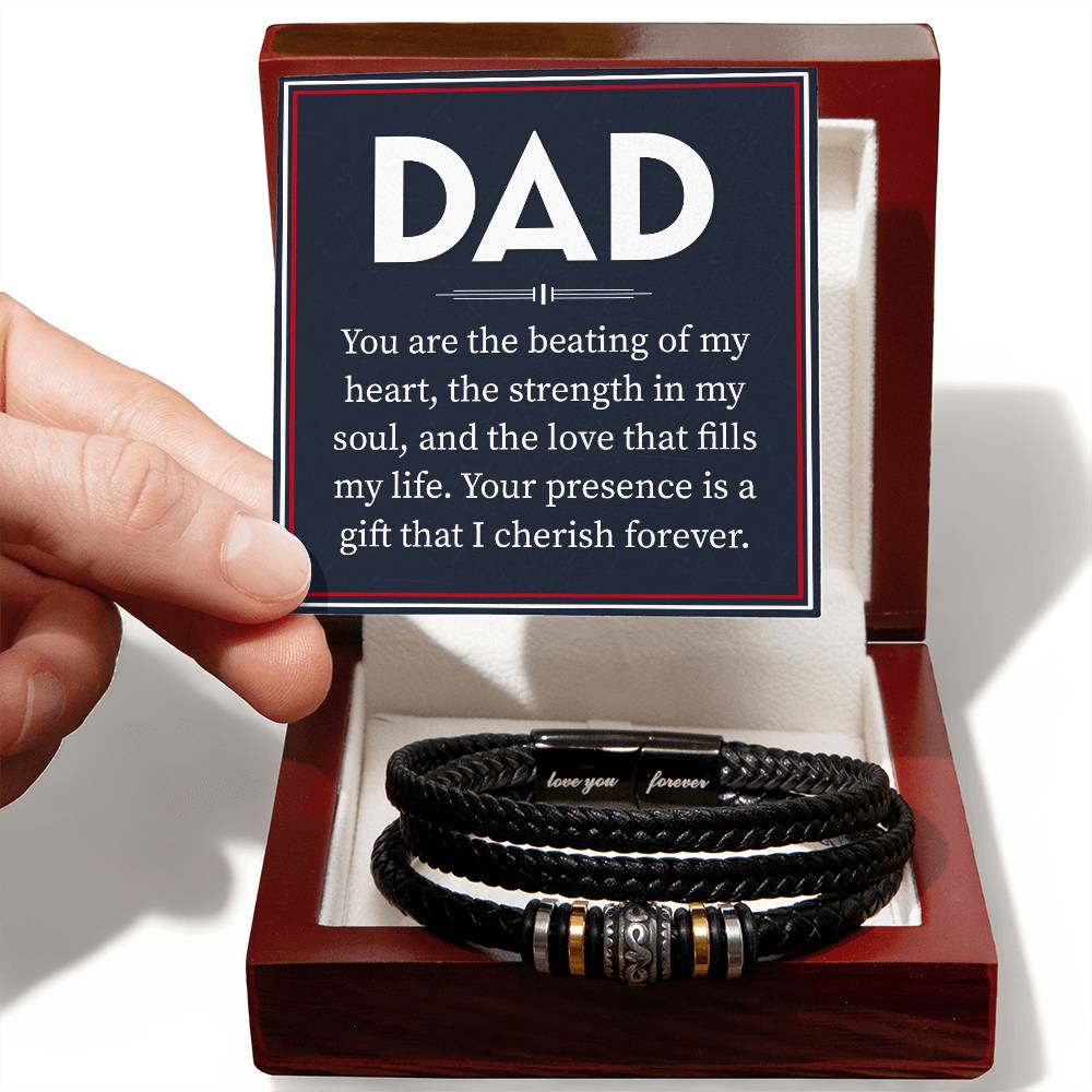 Dad Love You Forever Men's Bracelet