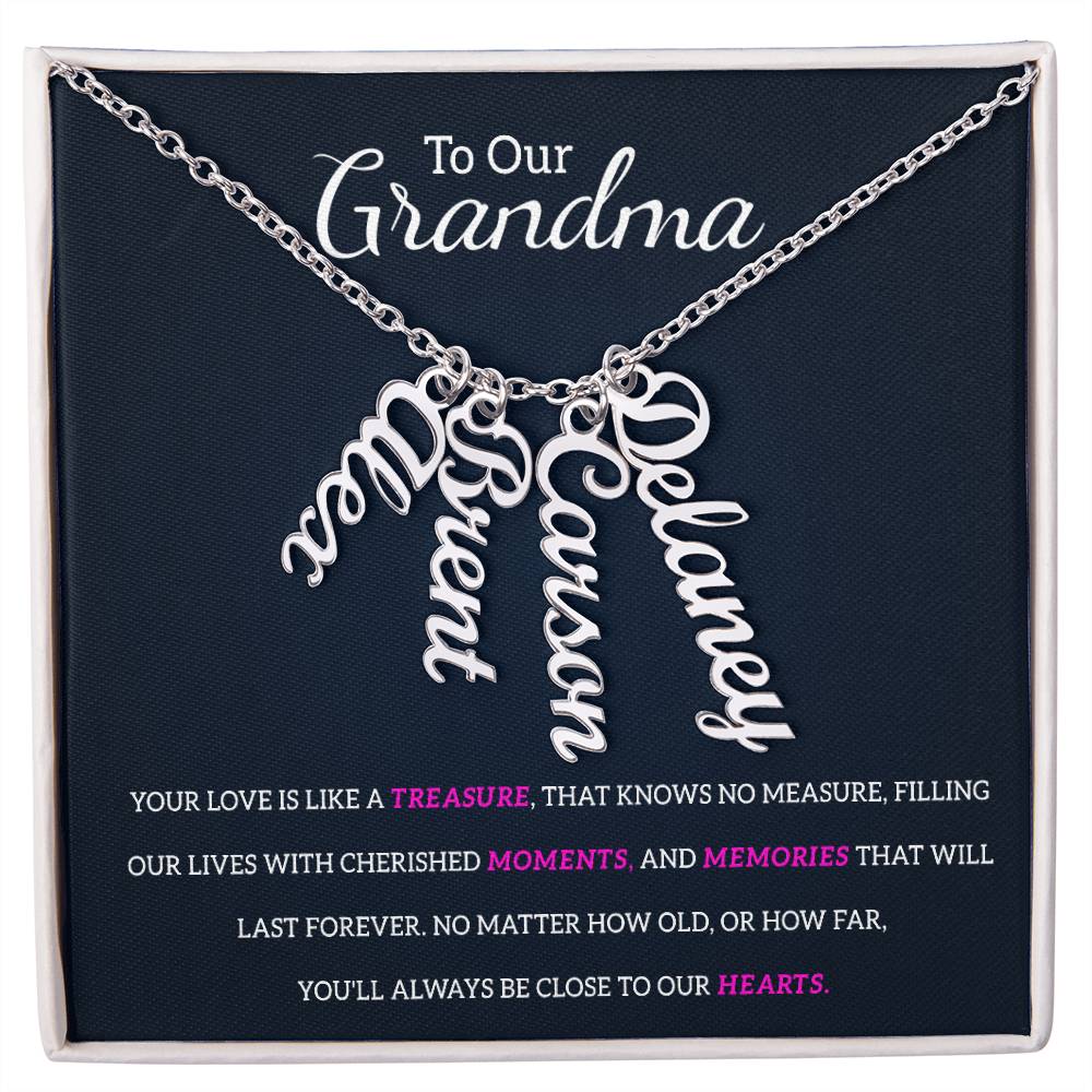 Grandma Mulit Name Necklace