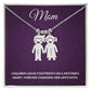 Personalized Mom Family Charms Necklace Gift