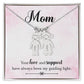 Mom My Guiding Light Engraved Kids Charm Necklace