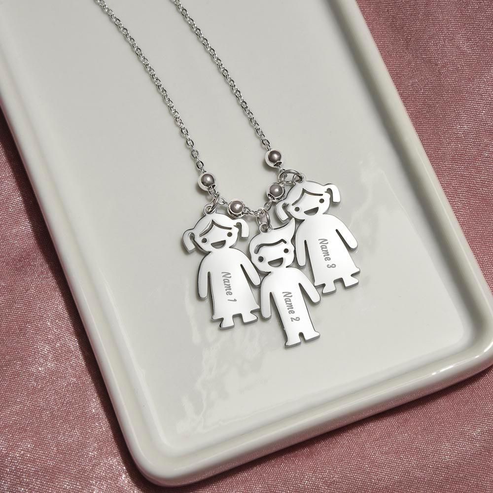 Personalized Mom Charm Necklace Gift for Grandma