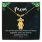 Mom Grateful Engraved Kids Charm Necklace