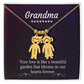 Grandma's Love Engraved Kids Charm