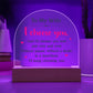 My Wife I Choose You Lighted Dome Plaque