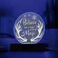 Believe In Your Own Magic Christmas Acrylic Circle Plaque