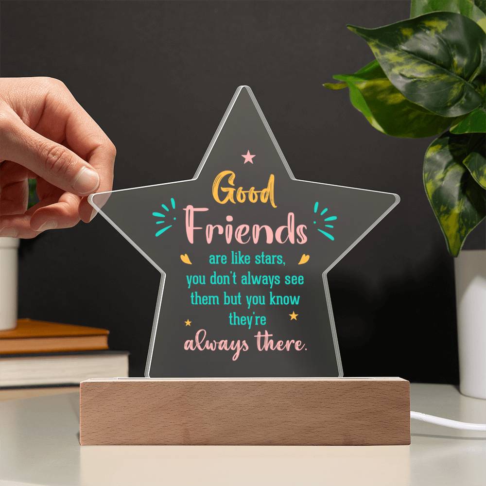 Good Friends Are Like Stars Acrylic Plaque