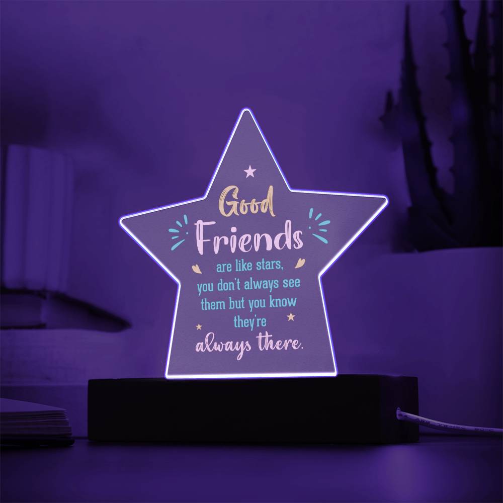 Good Friends Are Like Stars Acrylic Plaque