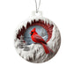 Cardinal 3d Effect Acrylic Ornament