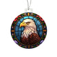 Bald Eagle Stained Glass Acrylic Christmas Ornament