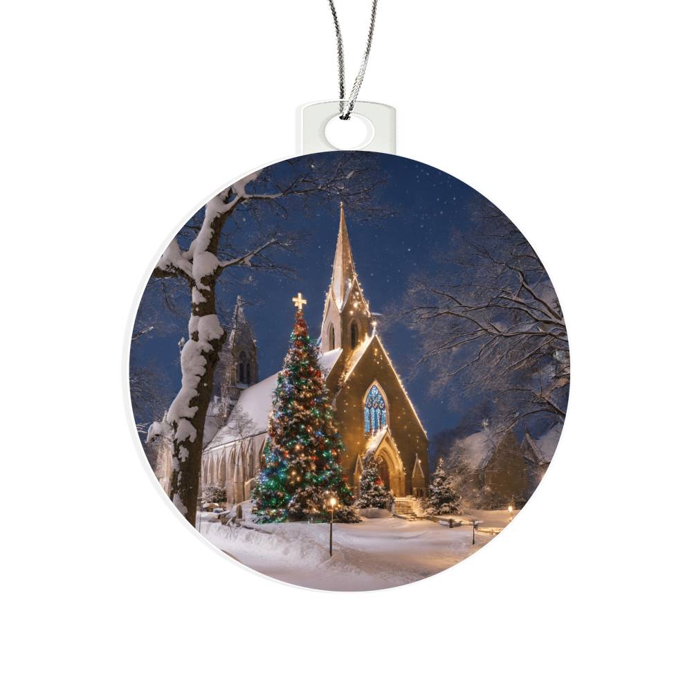 Church Christmas Ornament