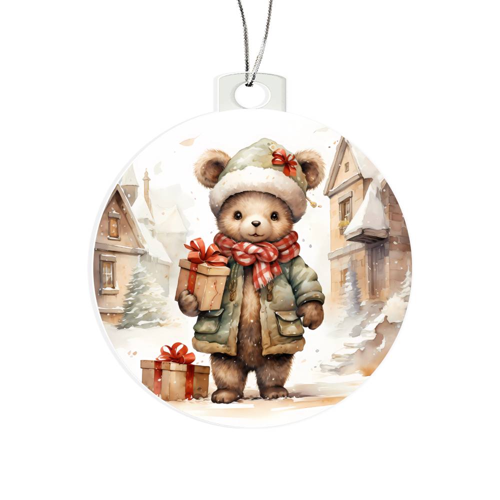 Teddy Bear Christmas Tree OrnamentAcrylic Ornament