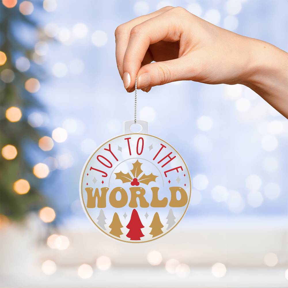 Joy to The World Christmas Ornament