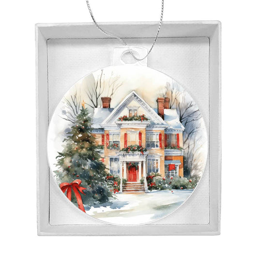 Victorian Houses Christmas Ornament