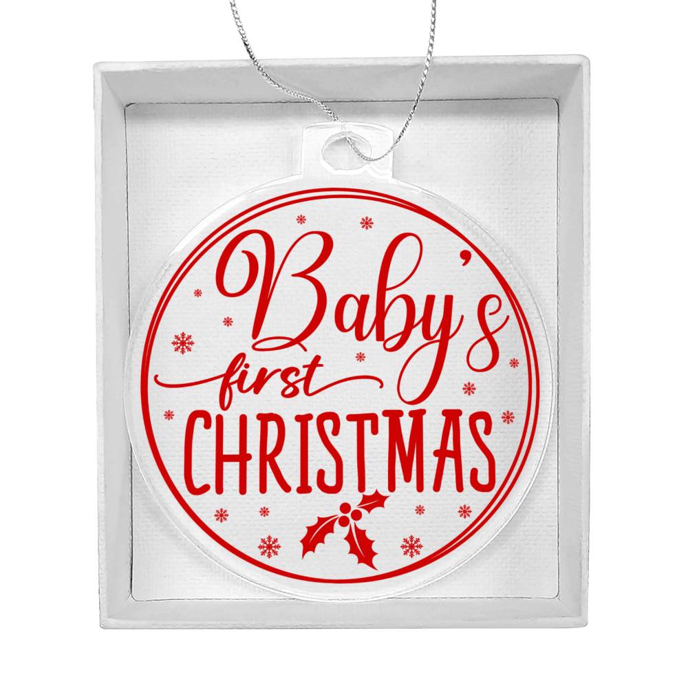 Baby's 1st Christmas Acrylic Ornament