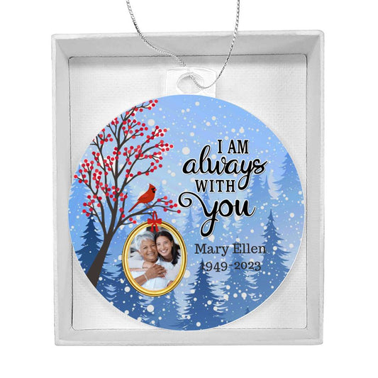 Personalized Photo Memorial Christmas Tree Ornament