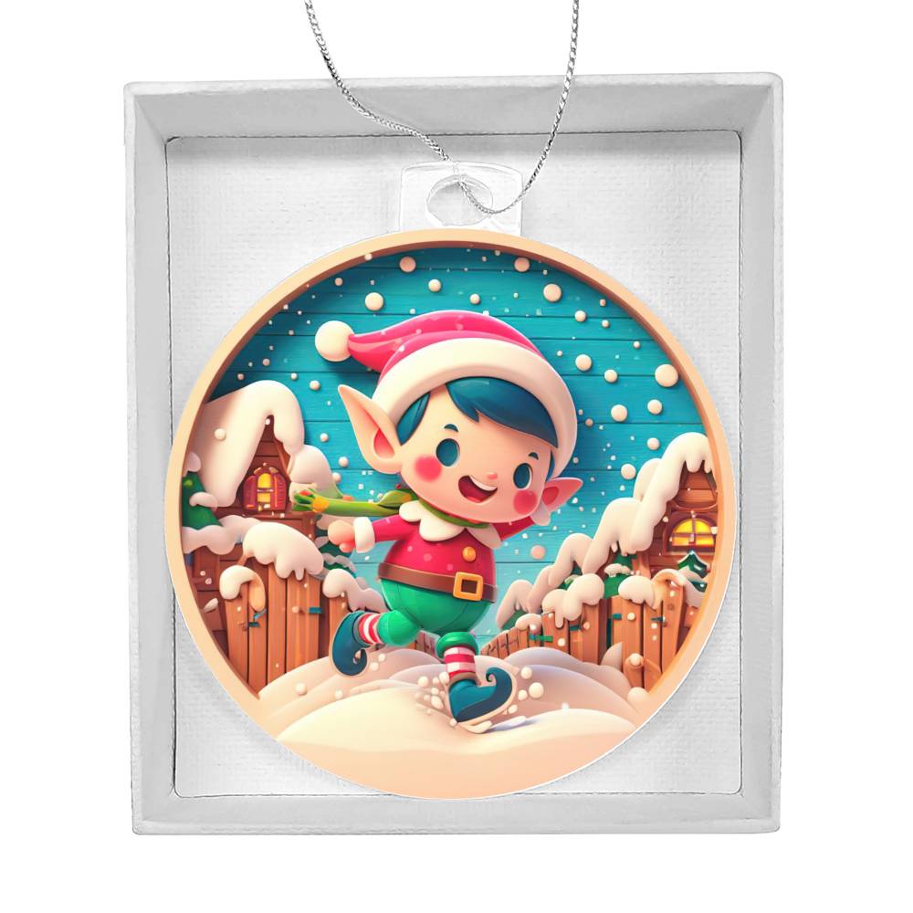 Elf Christmas Tree Ornament