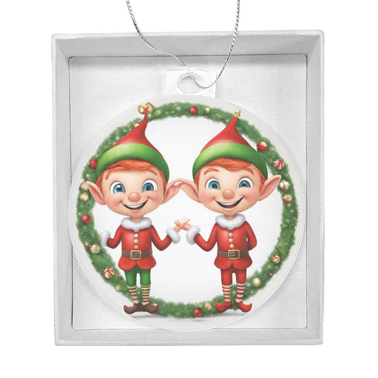 Elves Christmas Ornament
