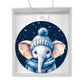 Winter Elephant Christmas Ornament