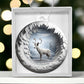 Winter Deer 3d Effect Acrylic Ornament