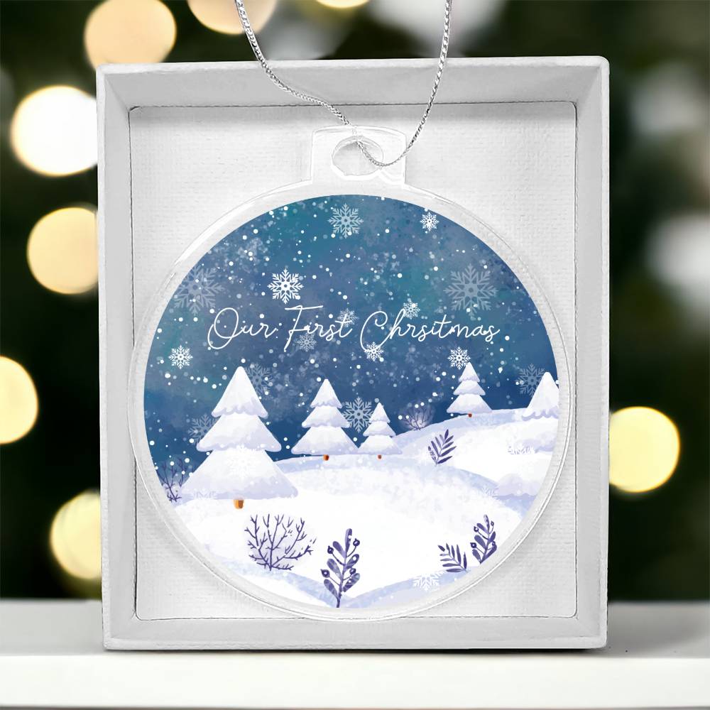 our first christmas Acrylic Ornament