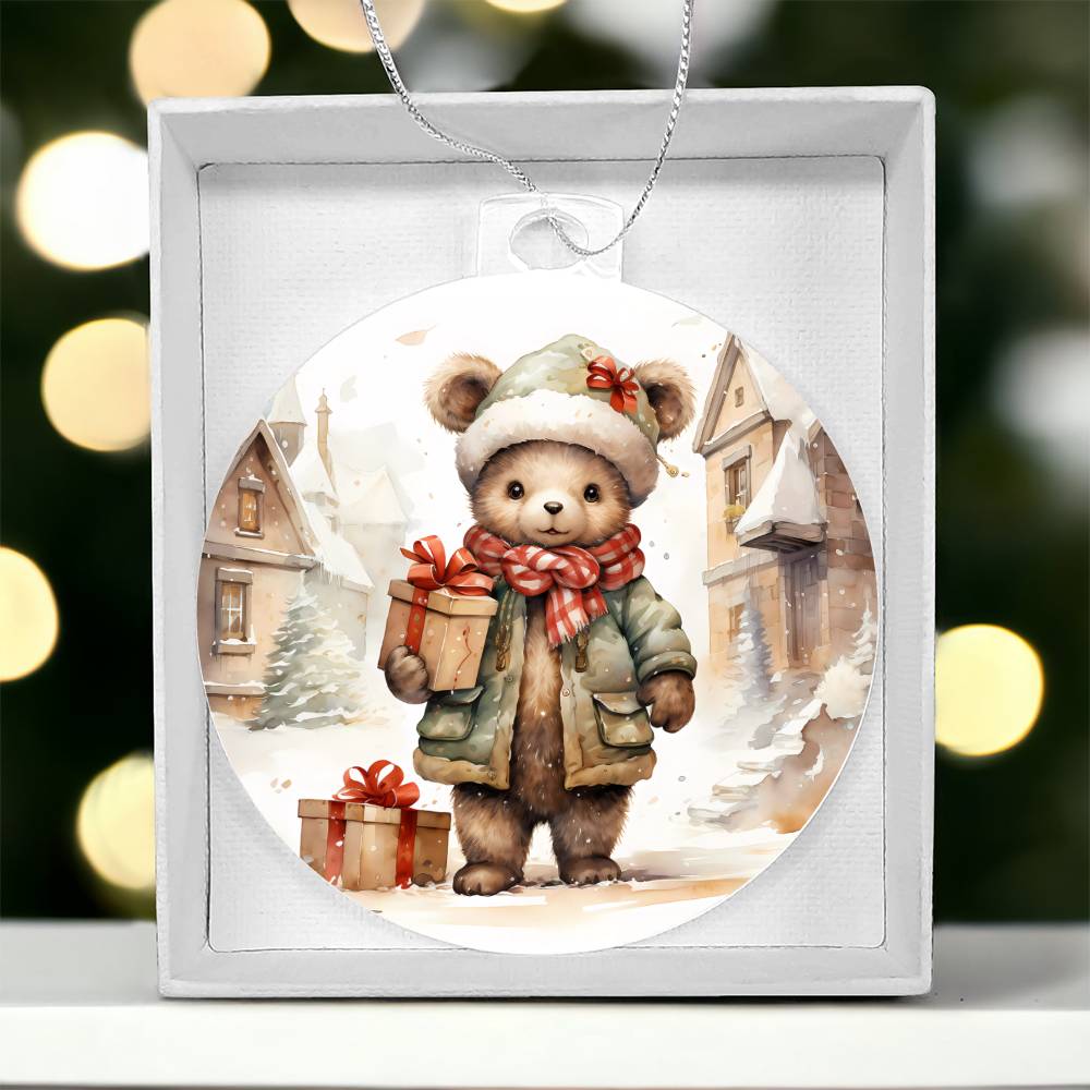 Teddy Bear Christmas Tree OrnamentAcrylic Ornament