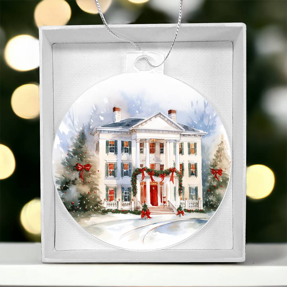 Victorian Houses Christmas Ornament