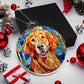 Labrador Acrylic Christmas Ornament