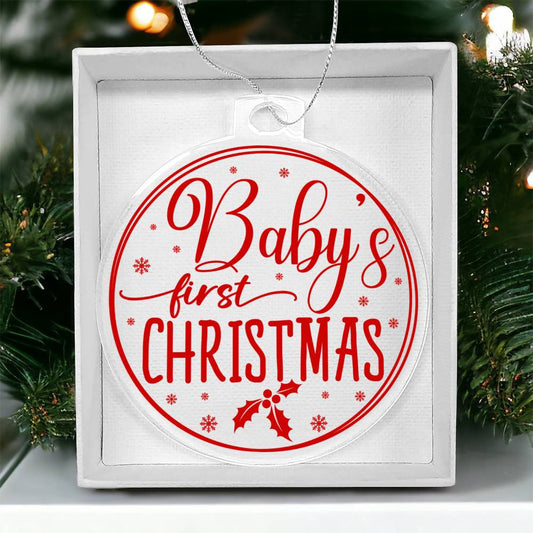 Baby's 1st Christmas Acrylic Ornament