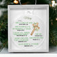 Personalized Christian Affirmations Christmas Ornament