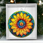 Sunflower Acrylic Christmas Ornament Suncatcher