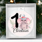 Baby's 1st Christmas Pink Elephant Christmas Tree Ornament