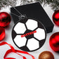 Personalized Soccer Player Christmas Tree Ornament