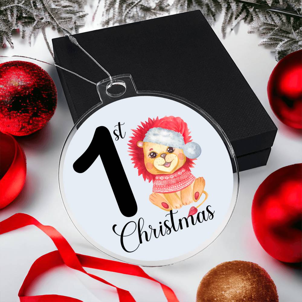Baby's 1st Christmas Tree Ornament - Lion