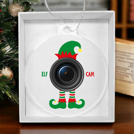 Elf Cam Christmas Ornament