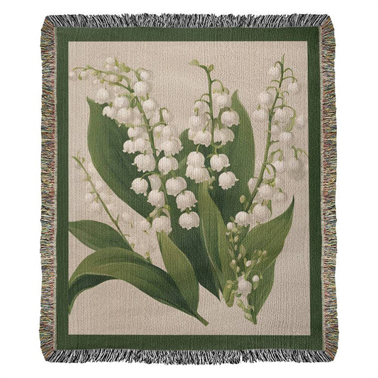 May Birth Flower Blanket Lily of the Valley
