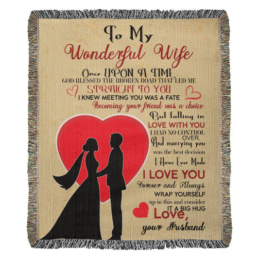 Wife Woven Blanket Gift