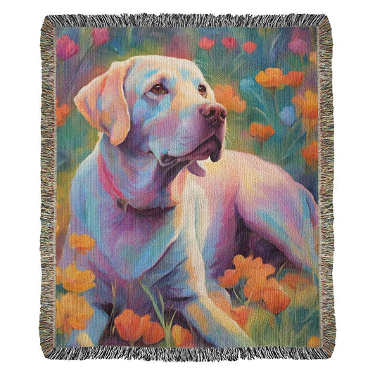 Labrador Retriever Woven Blanket Tapestry
