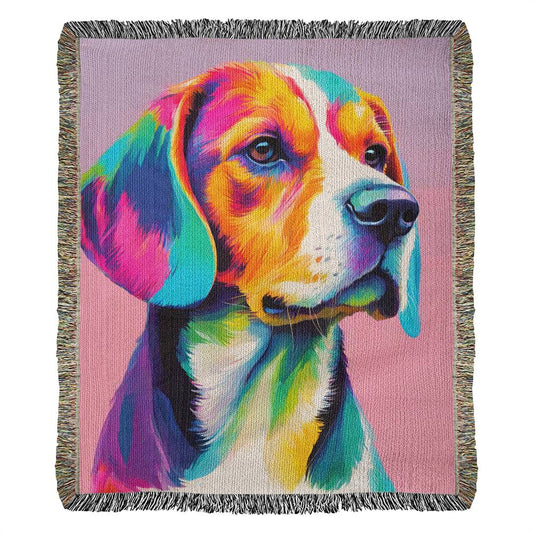 Beagle Woven Throw Blanket Tapestry