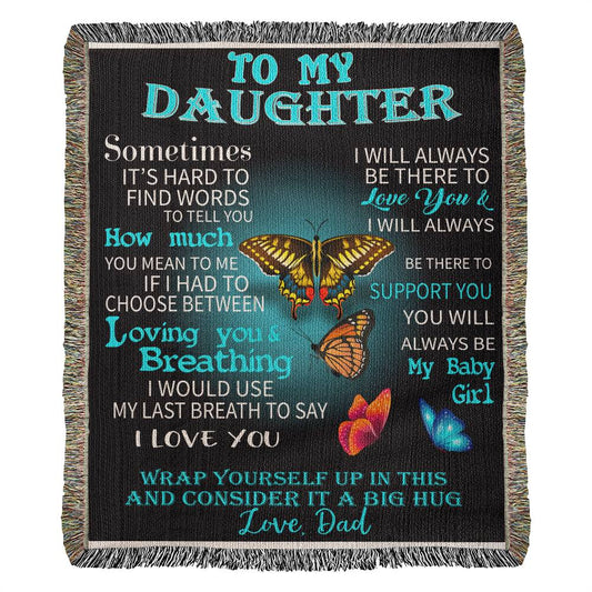 Daughter Woven Blanket Gift