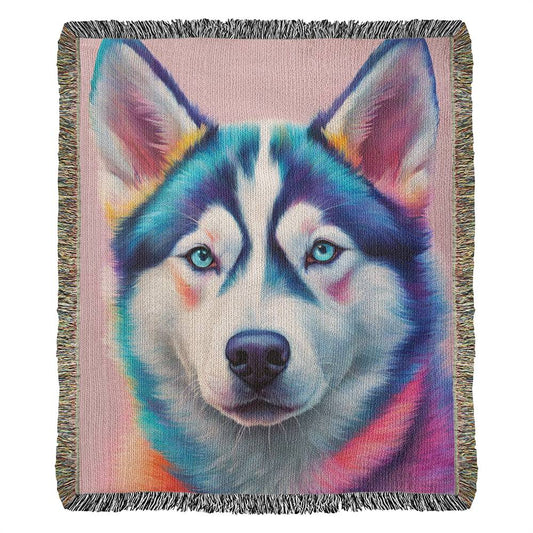 Husky Woven Throw Blanket Tapestry
