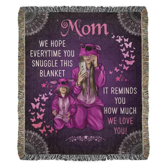 Mom Woven Blanket Gift