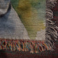 Watercolor Pittbull Woven Blanket