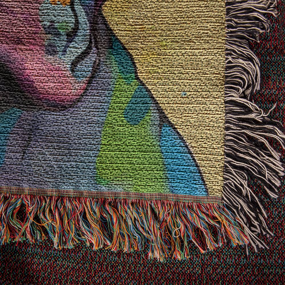 Pittbull Woven Throw Blanket Tapestry
