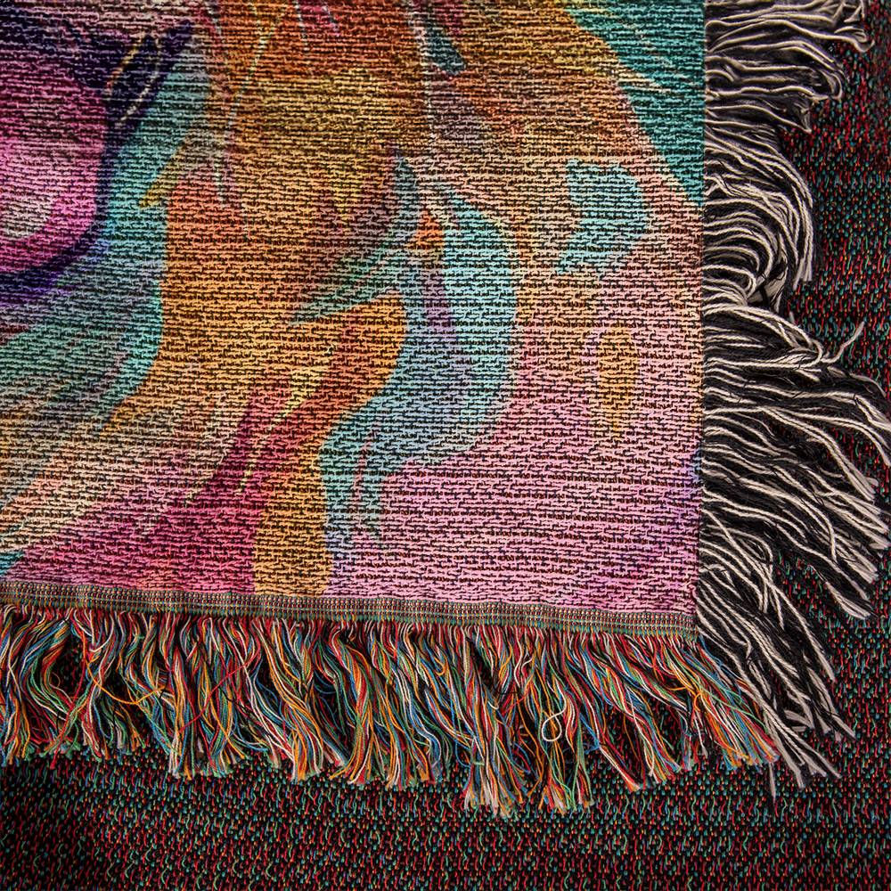 Golden Retriever Woven Blanket Tapestry