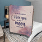 Daughter I Love you To The Moon Woven Blanket Gift