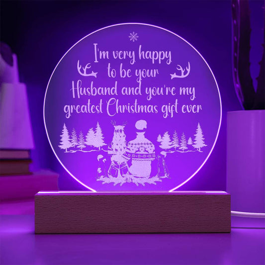 To My Wife Lighted Acrylic Gift