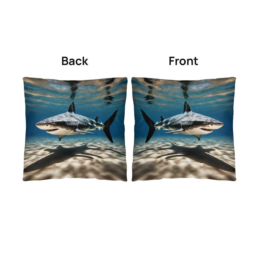 Shark 2 Sided Throw Pillow in 5 Sizes