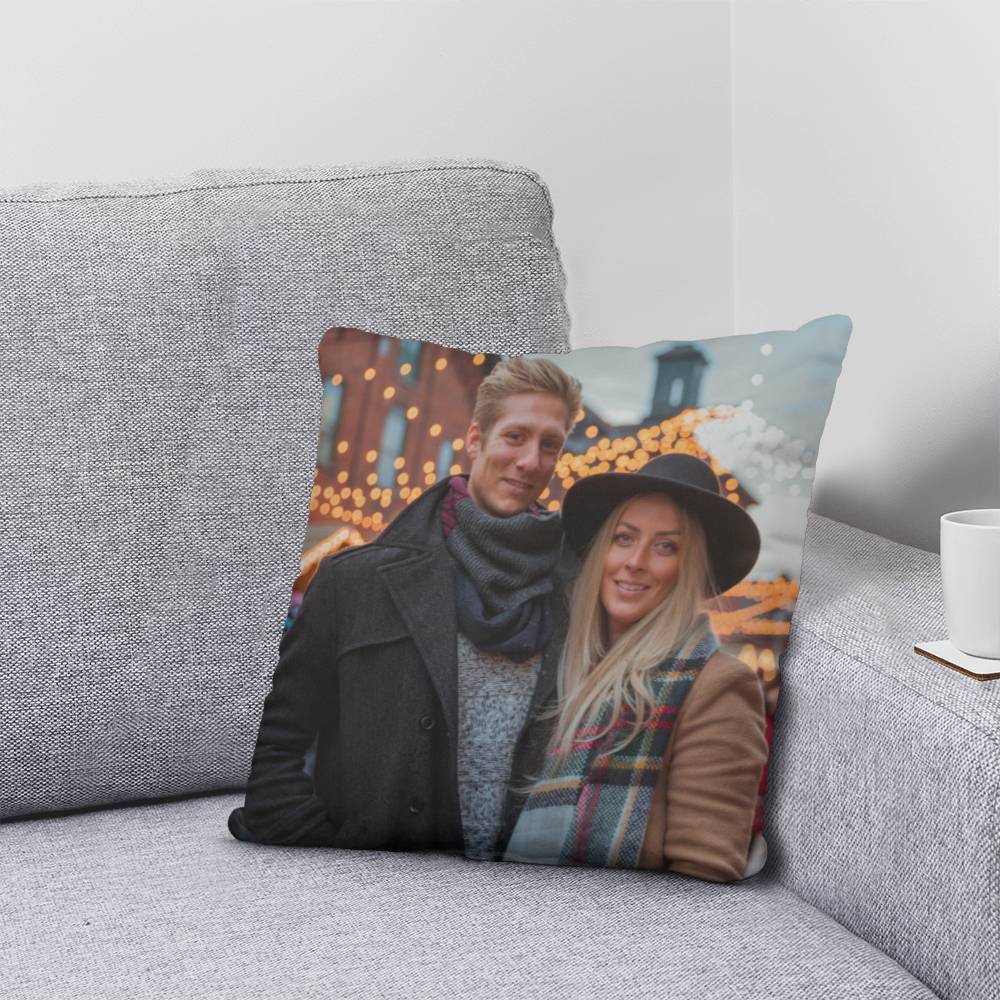 Personalized Photo Pillow with 2 Sided Print