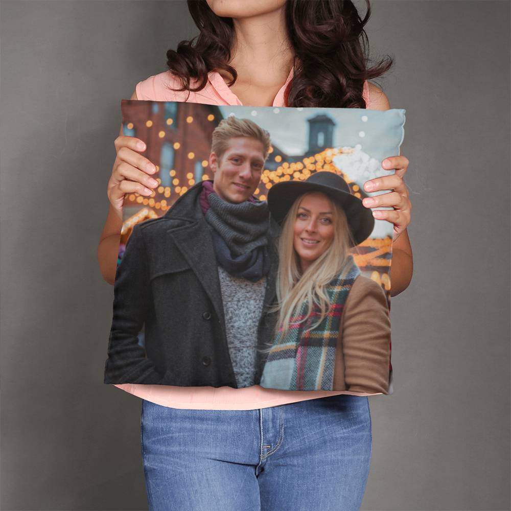 Personalized Photo Pillow with 2 Sided Print